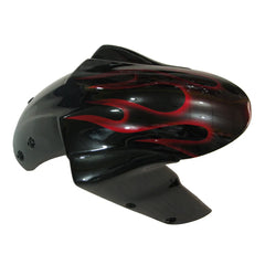 Kawasaki ZX-10R 2004-2005 Red Flame tail fairing side panel without logos