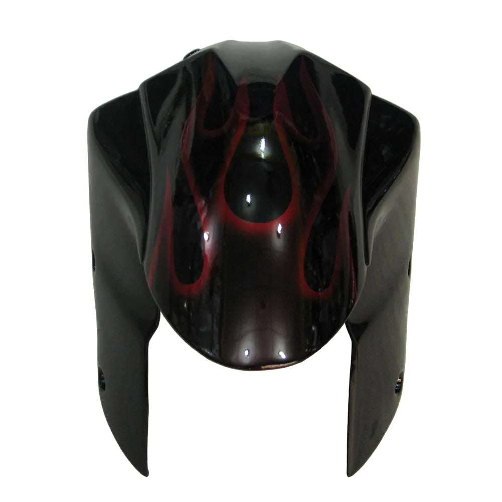 Kawasaki ZX-10R 2004-2005 Red Flame fairing component detail without logos-image 1