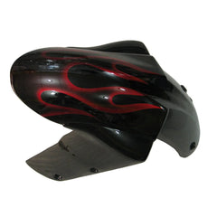 Kawasaki ZX-10R 2004-2005 Red Flame fairing component detail without logos-image 2