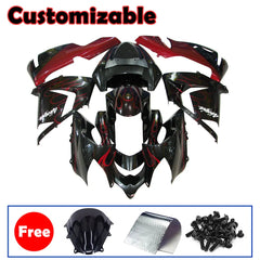 Kawasaki ZX-10R 2004-2005 Red Flame full fairing kit with accessories without logos