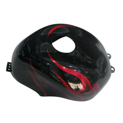 Kawasaki ZX-10R 2004-2005 Red Flame fairing kit side layout without logos-image 2