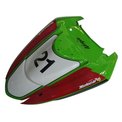 Kawasaki ZX-10R 2004-2005 Red Green Black No. 21 Edition fairing component detail without logos-image 2