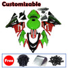 Kawasaki ZX-10R 2004-2005 Red Green Black No. 21 Edition Fairing Kit without Logos