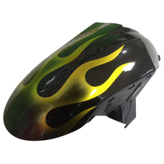 Kawasaki ZX-10R 2004-2005 Gold Flame Style A tail fairing side panel without logos