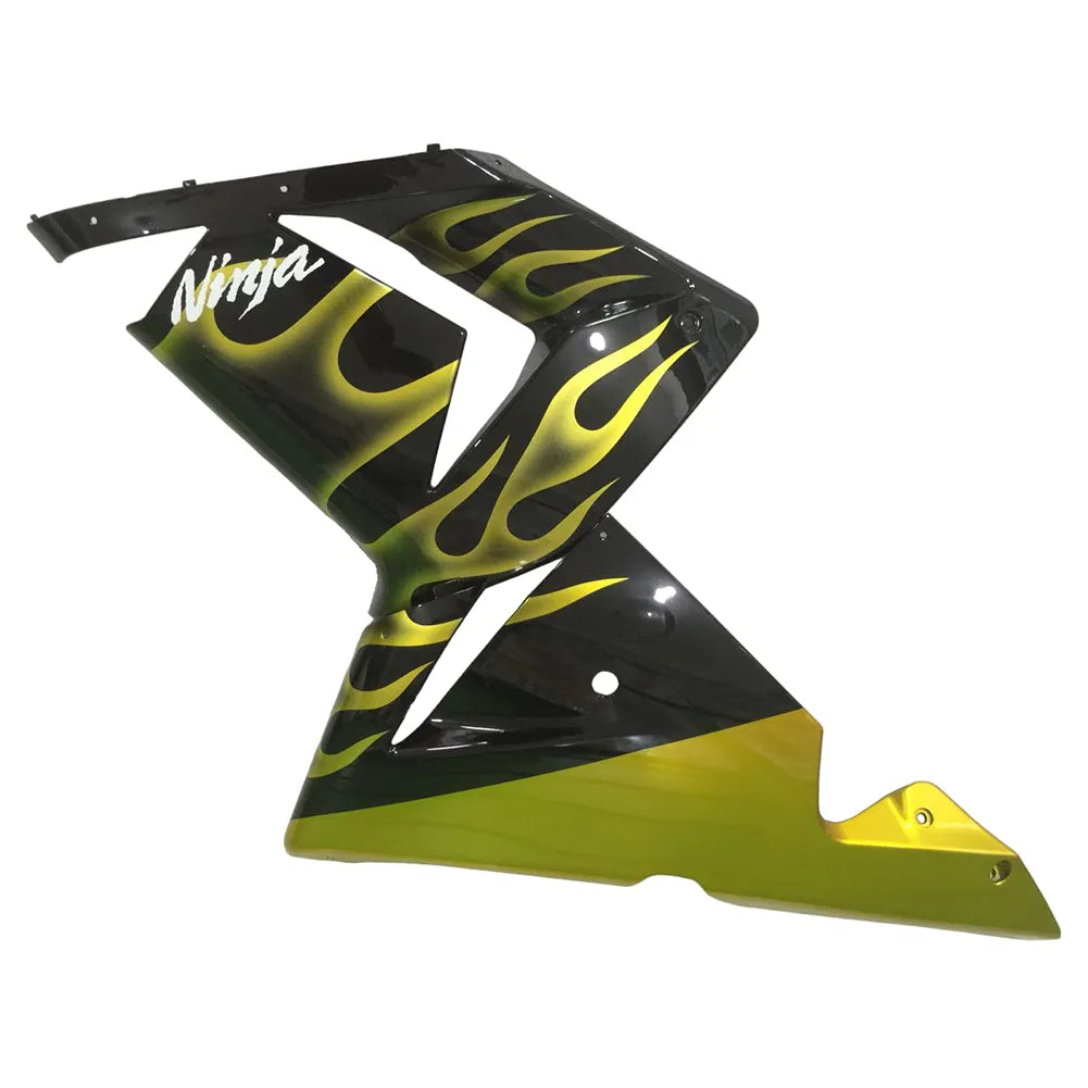 Kawasaki ZX-10R 2004-2005 Gold Flame Style A front fender without logos