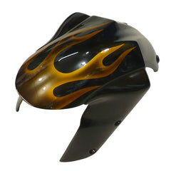 Kawasaki ZX-10R 2004-2005 Gold Flame Style B front nose fairing without logos