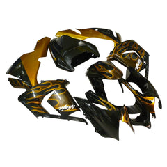 Kawasaki ZX-10R 2004-2005 Gold Flame Style B front fender without logos