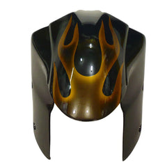 Kawasaki ZX-10R 2004-2005 Gold Flame Style B right side fairing panel without logos