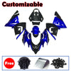 Kawasaki ZX-10R 2004-2005 Blue Black Fairing Kit without Logos
