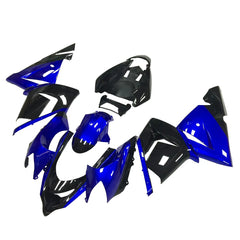 Kawasaki ZX-10R 2004-2005 Blue Black fairing kit side layout without logos