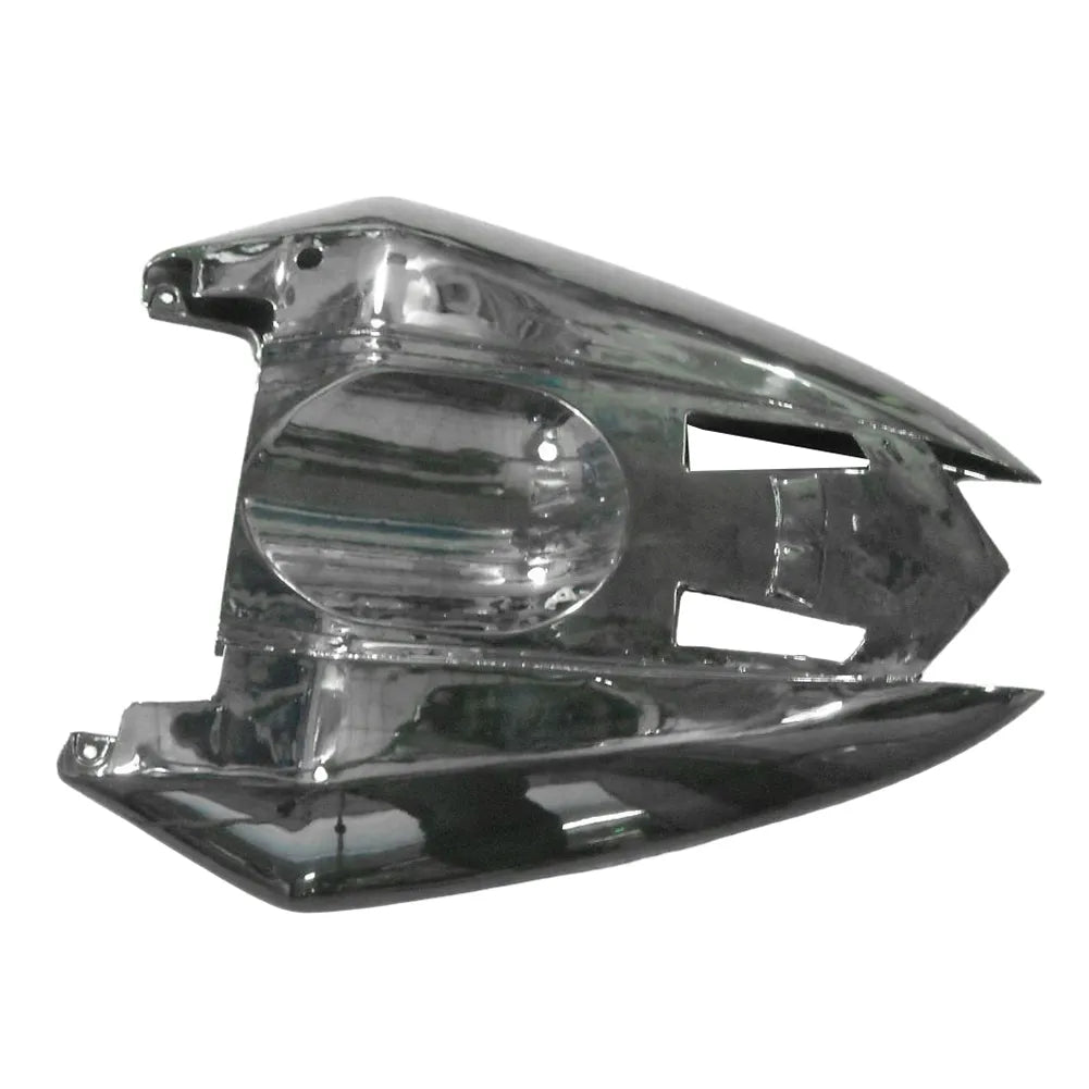 Kawasaki ZX-10R 2004-2005 Black White Flame fuel tank cover without logos