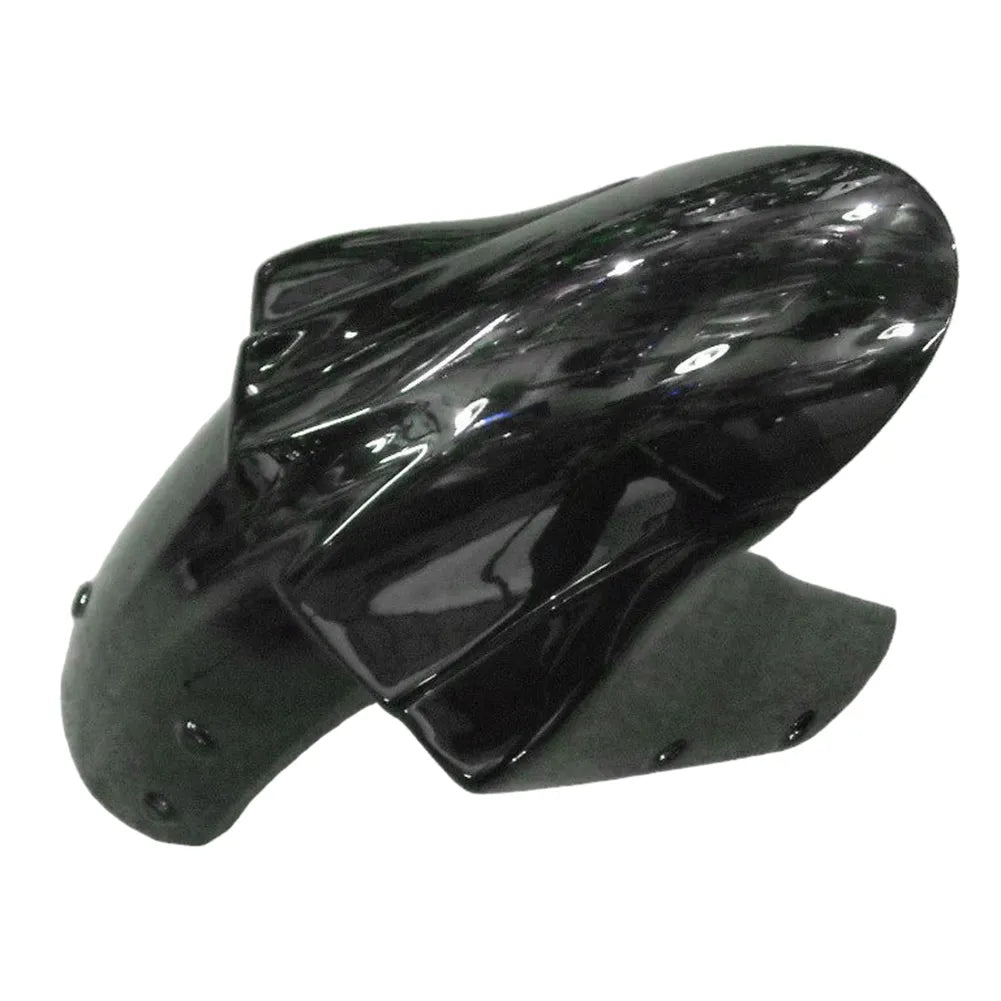 Kawasaki ZX-10R 2004-2005 Black White Flame fairing component detail without logos-image 1