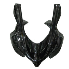 Kawasaki ZX-10R 2004-2005 Black White Flame fairing component detail without logos-image 2