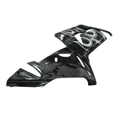 Kawasaki ZX-10R 2004-2005 Black White Flame right side fairing panel without logos