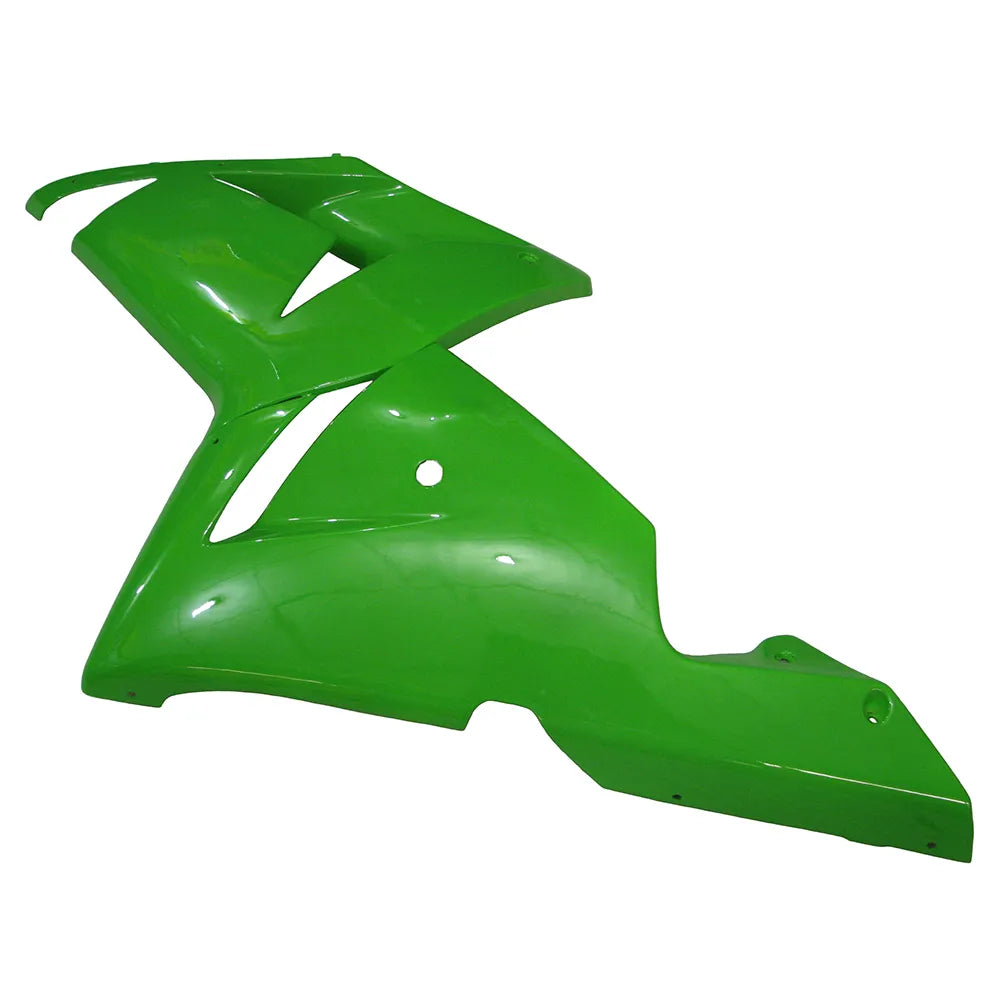 Kawasaki ZX-10R 2004-2005 Matte Black Green No-Letter rear seat cowl without logos