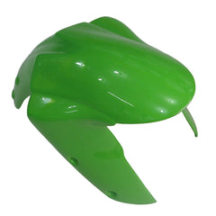 Kawasaki ZX-10R 2004-2005 Matte Black Green No-Letter fairing component detail without logos-image 2