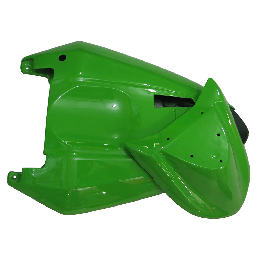 Kawasaki ZX-10R 2004-2005 Matte Black Green No-Letter right side fairing panel without logos