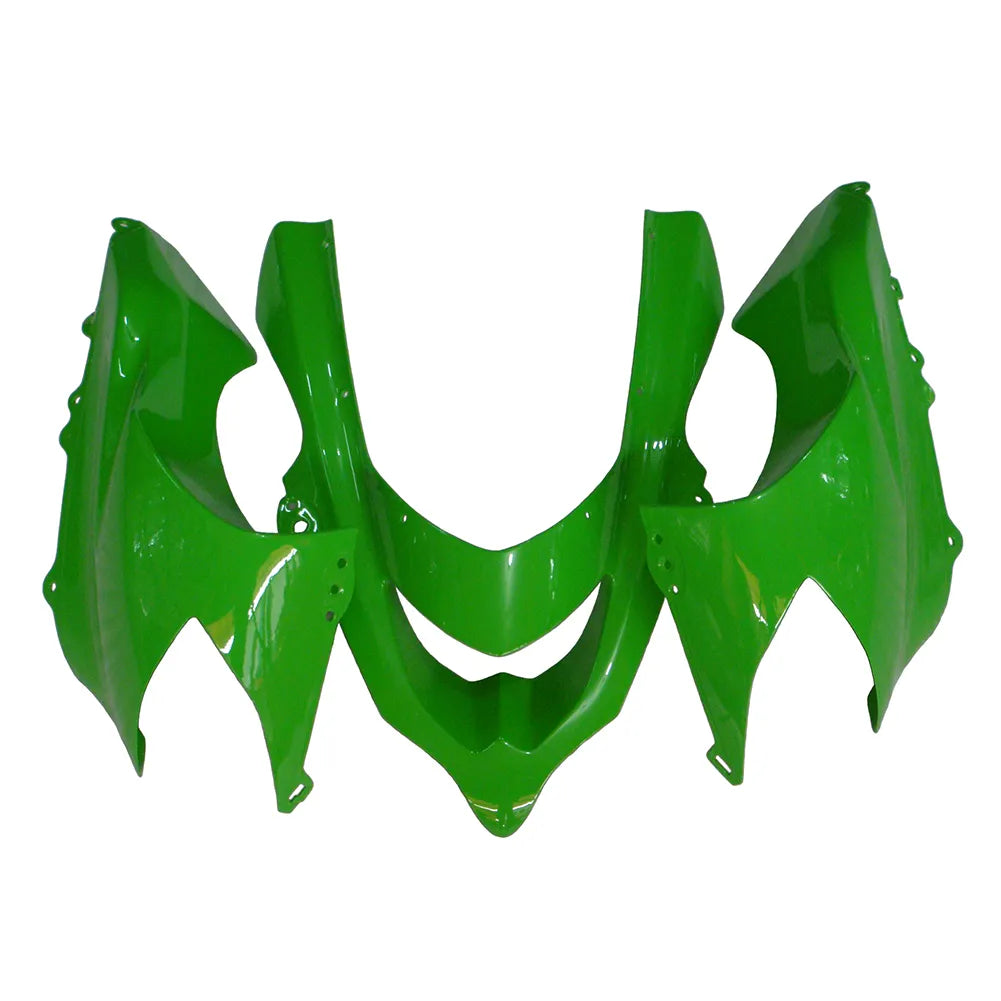 Kawasaki ZX-10R 2004-2005 Matte Black Green Lettered Style A rear seat cowl without logos