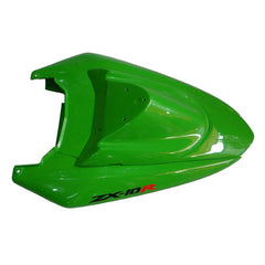 Kawasaki ZX-10R 2004-2005 Matte Black Green Lettered Style A fairing component detail without logos-image 3