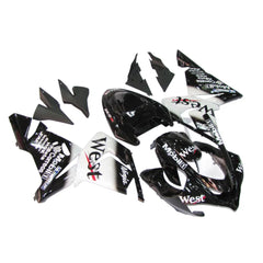 Kawasaki ZX-10R 2004-2005 WEST Edition Style B fairing kit side layout without logos-image 1