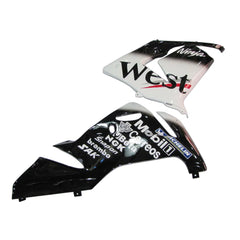 Kawasaki ZX-10R 2004-2005 WEST Edition Style B full fairing kit front layout without logos