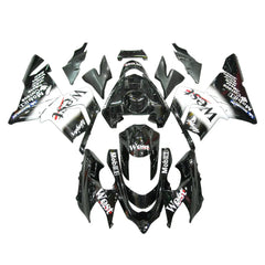 Kawasaki ZX-10R 2004-2005 WEST Edition Style C full fairing kit component layout without logos