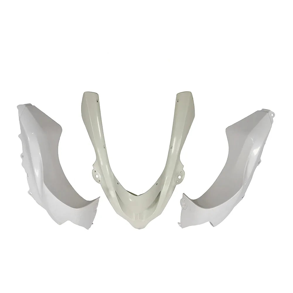 Kawasaki ZX-10R 2004-2005 Plain White Style A tail fairing side panel without logos