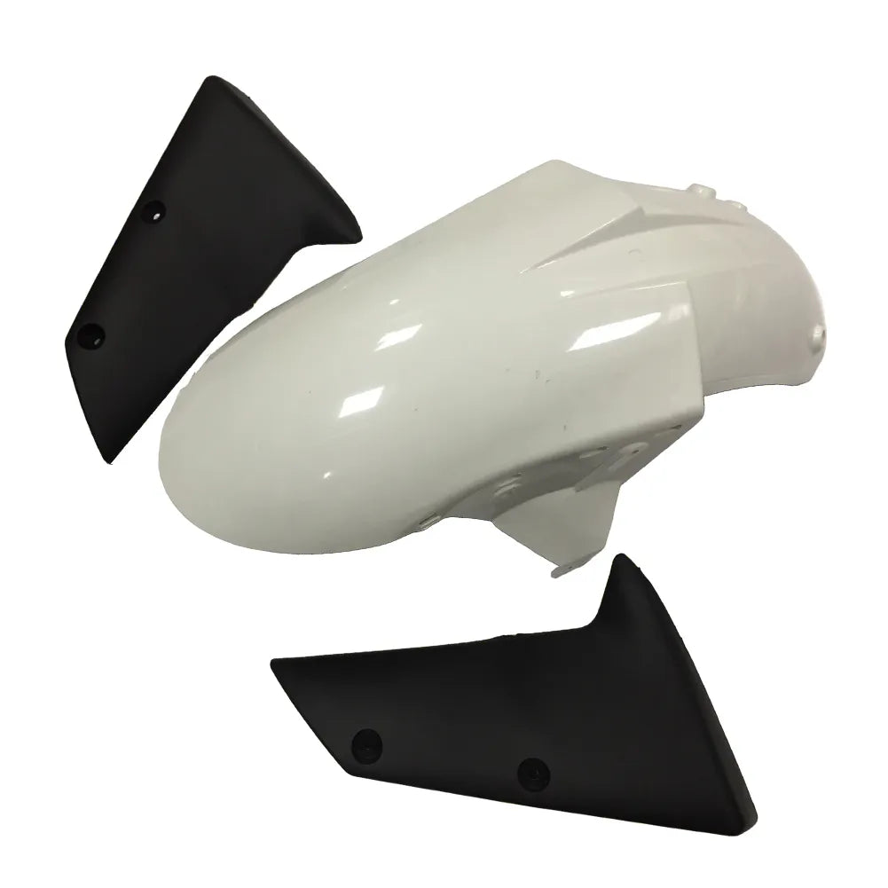 Kawasaki ZX-10R 2004-2005 Plain White Style A front fender without logos