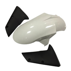 Kawasaki ZX-10R 2004-2005 Plain White Style A front fender without logos