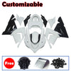 Kawasaki ZX-10R 2004-2005 Plain White Style B Fairing Kit without Logos