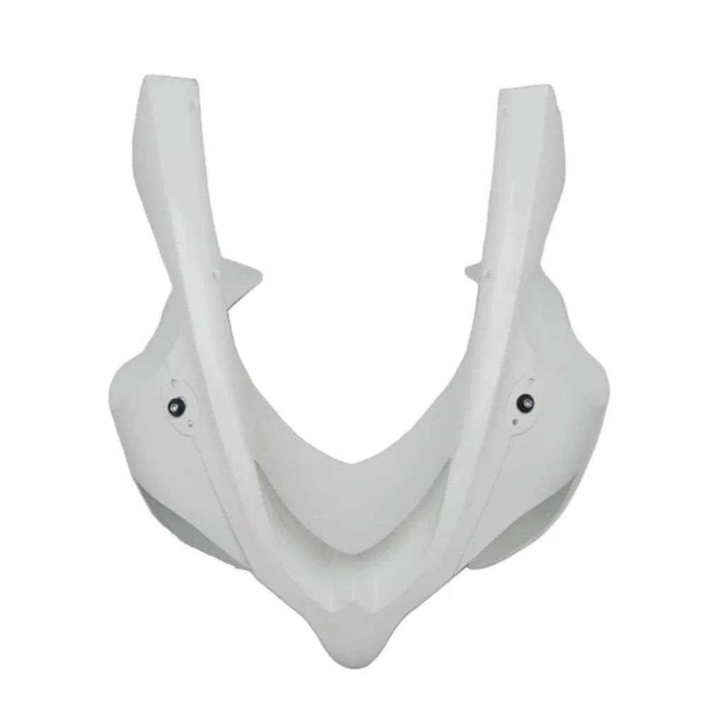 Kawasaki ZX-10R 2004-2005 Plain White Style B fairing kit side layout without logos-image 2
