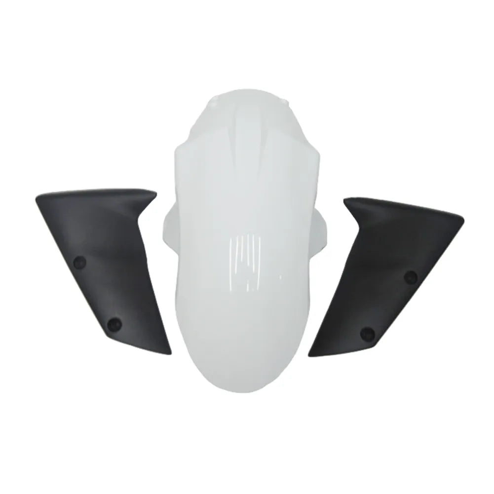 Kawasaki ZX-10R 2004-2005 Plain White Style B front fender without logos