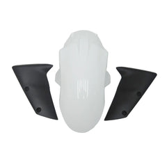 Kawasaki ZX-10R 2004-2005 Plain White Style B front fender without logos