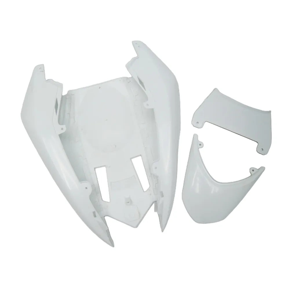 Kawasaki ZX-10R 2004-2005 Plain White Style B left side fairing panel without logos