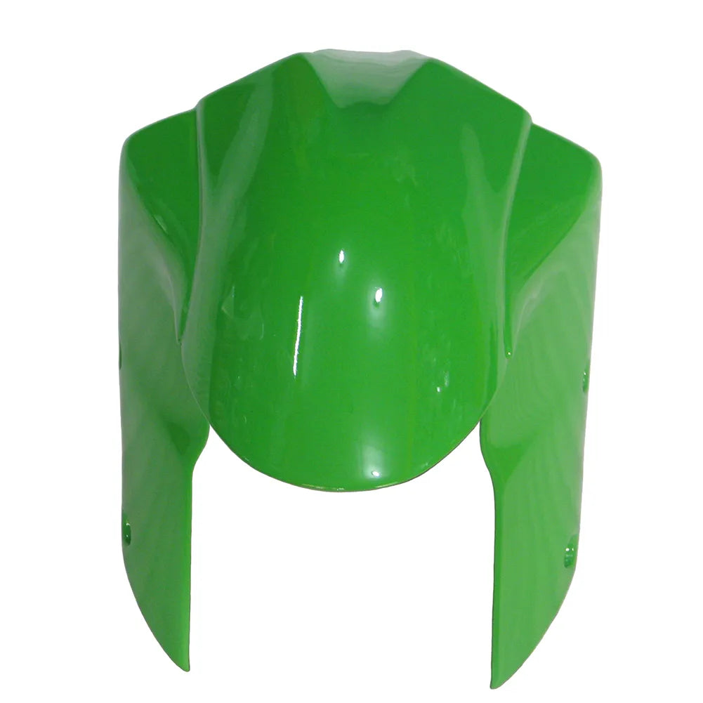 Kawasaki ZX-10R 2004-2005 Gloss Black Green front nose fairing without logos