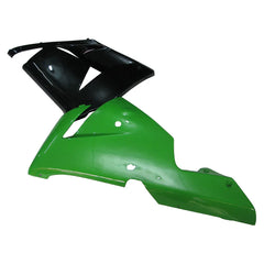 Kawasaki ZX-10R 2004-2005 Gloss Black Green tail fairing panel without logos