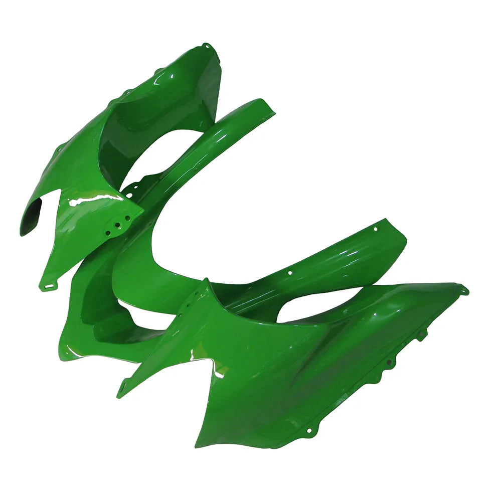 Kawasaki ZX-10R 2004-2005 Gloss Black Green front fender without logos