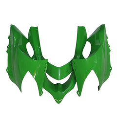 Kawasaki ZX-10R 2004-2005 Gloss Black Green left side fairing panel without logos