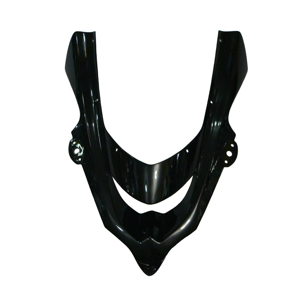 Kawasaki ZX-10R 2004-2005 Gloss Black and Matte Black Lettered front nose fairing without logos