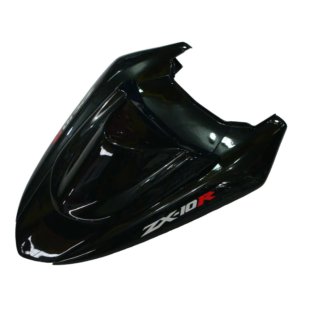 Kawasaki ZX-10R 2004-2005 Gloss Black and Matte Black Lettered fairing component detail without logos