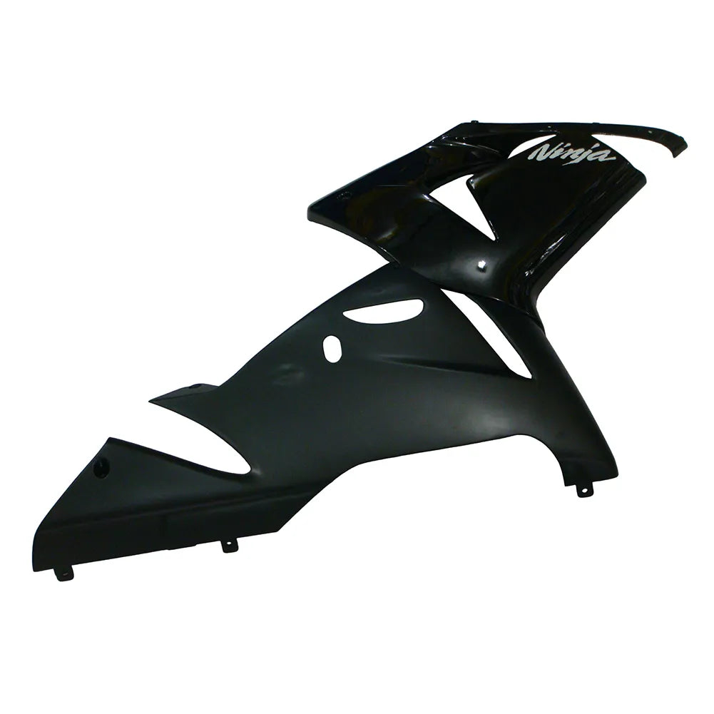 Kawasaki ZX-10R 2004-2005 Gloss Black and Matte Black Lettered tail fairing panel without logos