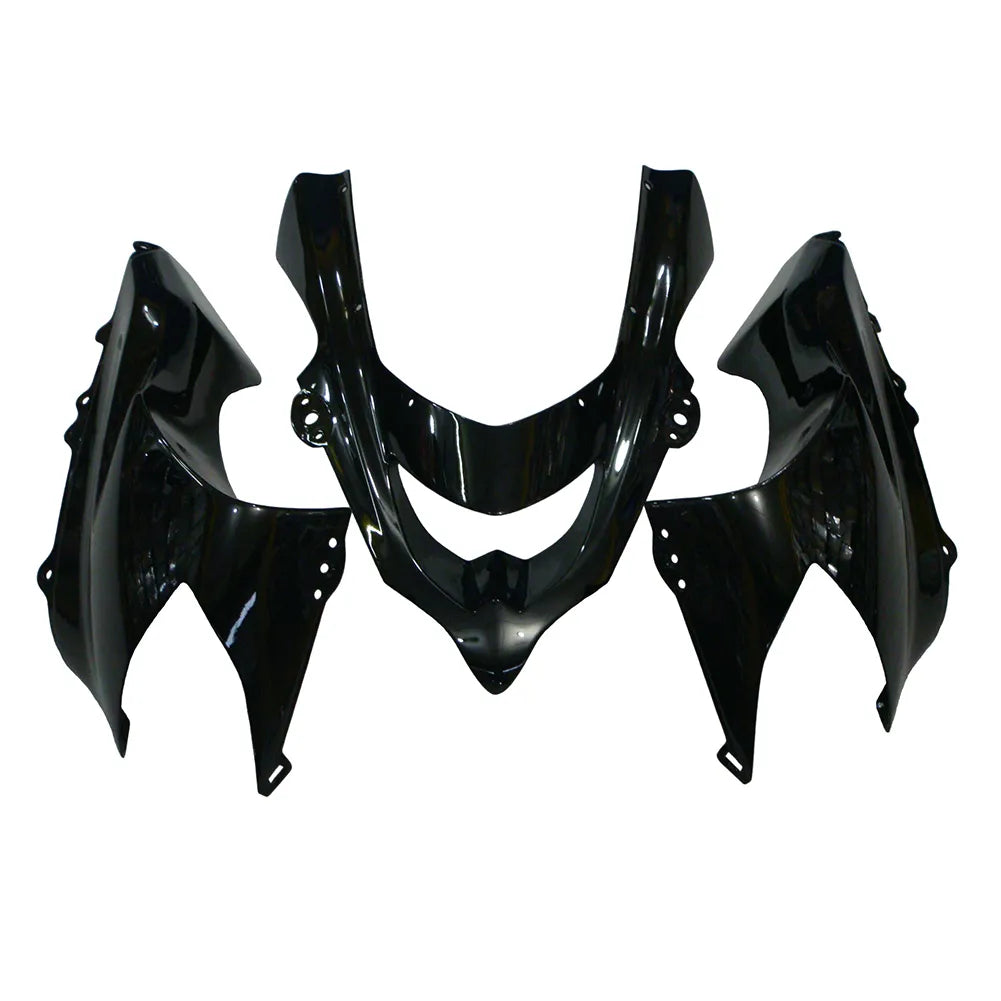 Kawasaki ZX-10R 2004-2005 Gloss Black and Matte Black Lettered front fender without logos