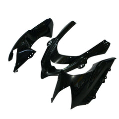 Kawasaki ZX-10R 2004-2005 Gloss Black and Matte Black Lettered left side fairing panel without logos
