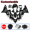 Kawasaki ZX-10R 2004-2005 Black No-Letter Fairing Kit without Logos