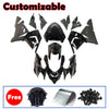 Kawasaki ZX-10R 2004-2005 Black Lettered Fairing Kit without Logos
