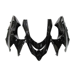 Kawasaki ZX-10R 2004-2005 Black Lettered fairing kit side layout without logos-image 1