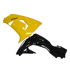 Kawasaki ZX-10R 2006-2007 Yellow Black front fender side view without logos-image 1