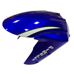 Kawasaki ZX-10R 2006-2007 Blue White Black front fender side view without logos-image 1