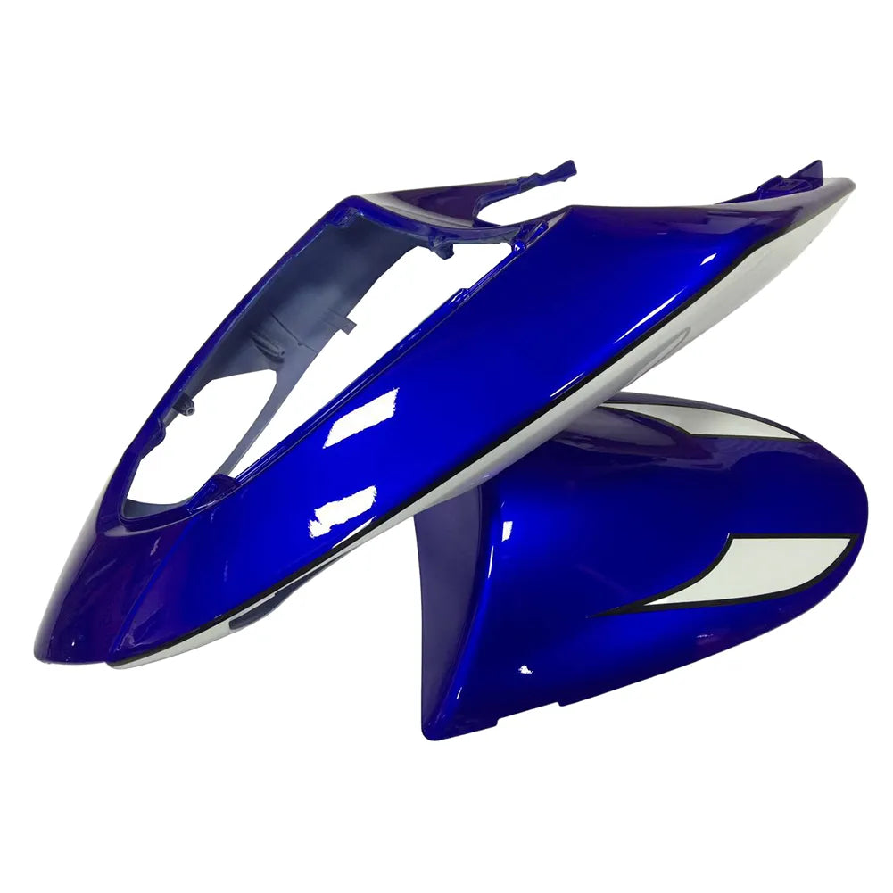 Kawasaki ZX-10R 2006-2007 Blue White Black front fender side view without logos-image 2