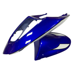 Kawasaki ZX-10R 2006-2007 Blue White Black front fender side view without logos-image 2